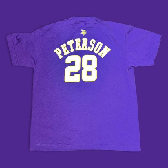 NFL Team Apparel Youth Adrian Peterson Mn Viking Number T Shirt Size Large - Picture 2 of 4